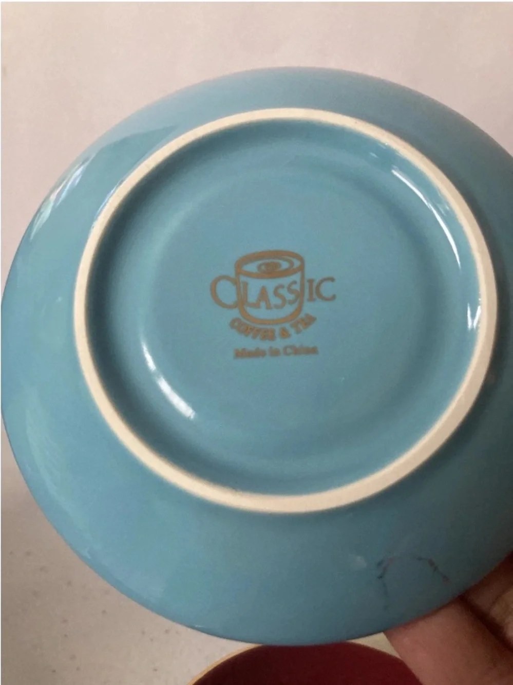 Classic Multicolor Pastel Espresso Cup and Saucer Set with Gold Trim